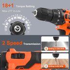 COMOWARE 12V Cordless Drill Set, 169Pcs Hand Tool Set with Cordless Drill Driver, Complete Repair Tool Kit for Men, Storage Bag, Ideal for Office, Garden, Dorm and DIY Project