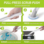 Toilet Bowl Cleaner Wand Refills Compatible with CLOROX, 21 Count Disposable Toilet Brush Refills, Replacement Heads for Toilet Cleaning System