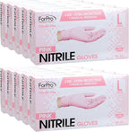 ForPro Disposable Nitrile Gloves, Chemical Resistant, Powder-Free, Latex-Free, Non-Sterile, Food Safe, 4 Mil