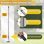 Garden Hoe Tool, 65 Inches Stainless Steel Long Handle Hoe Garden Tool, Garden Hoe for Weeding with 7-inch Wide Welded Blade, Garden Hoes for Weeding, Cultivating, Digging, Loosening, and Planting