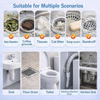 Drain Clog Remover, Liquid Plumber Drain Cleaner, Sink Cleaner Garbage Disposal and Deodorizer, Pipe Cleaners for Shower or Sink Drains, Professional Toilet Unclogs and Removes Hair, Blockage (2 pcs)