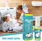 Anti-Static Spray, 30 ml Anti-Static Spray Multifunctional Anti-Static Spray for Garment Furniture, Static Remover for Clothes, Portable Anti-Static Spray for Removing Static Impacts, Anti-Static