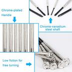 NSEZTZ 6PCS Mini Screwdriver Set, Small Professional Repair Tool Kit with 6 Different Size Flathead and Phillips Screwdrivers, Precision Screwdriver Sets for Jewelry, Watch, iPhone, Eyeglass Repair