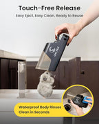 OWLTRA in-/Outdoor Safe Extra Large Plastic Tunnel Snap Rat Trap 2PCS, Instant Kill Rodent Snap Trap with Clear Tunnel Entry, Touch-Free Release, and Powerful Snap, Black