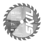 SKIL 7-1/4 in. 24-Tooth Carbide Framing Circular Saw Blade, 10-Pack-75724-10
