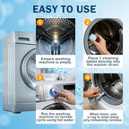 24 Pack Washing Machine Descaler Cleaner Tablets, Front Top Load Washer Descaler Septic Safe, Deep Clean Removes Limescale Odor Residue, Individually Wrapped