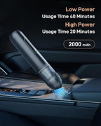 Car Vacuum, 3-in-1 Portable Cordless Handheld Vacuum Cleaner with HEPA Filter, Small Vacuum Type-C Charge, Blow & Suction and 20000pa Suction Power Blowing, for Car, Pet Hair, Office, Keyboards