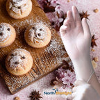 TRONEX 8973 Vinyl Disposable Gloves, Latex-Free, Powder-Free, Food Service, Catering, Natural, X-Large, Case of 1000