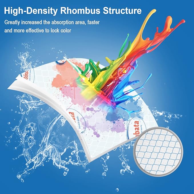 Color Grasper for Laundry 160 Count, Fragrance Free Dye Catcher Essential for Home Use, Dye Guard Grabber Sheets for Laundry in-Wash Sheets