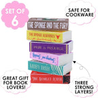 6 Pieces Book Kitchen Sponges Novels Sponges Fun Non-Scratch Scrub for Washing Dishes Pots Pans and Household Cleaning Supplies for Kitchen Dishes Furniture Gifts (6, Book-2)
