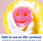 Scrub Daddy Color Sponges - Scratch-Free Multipurpose Dish Sponges for Kitchen, Bathroom & Household Cleaning - Made with BPA-Free Polymer Foam (3 Count)