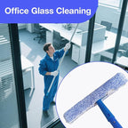 6 Pack 14" Microfiber Window Scrubber Refill Replacement Compatible with Unger 966540 Professional Scrubber Refill Sleeve, Reusable Squeegee Cloth Sleeve for MR.SIGA Professional Window Cleaning