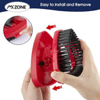 Scrubber and Mop Base Compatible with O Cedar RinseClean 2 Tank System, Spin Mop Scrub Brush Head Replacement, Hard Bristle Cleaning Brush, 1 Mop Base and 1 Scrub Brush, Not Fit EasyWring 1 Tank