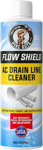 AC Drain Line Cleaner 2 Pack | Prevent Buildup and Overflow | 8oz - Up to 3 Months of Protection | Fast Acting & Long Lasting Bio-Enzymatic Formula