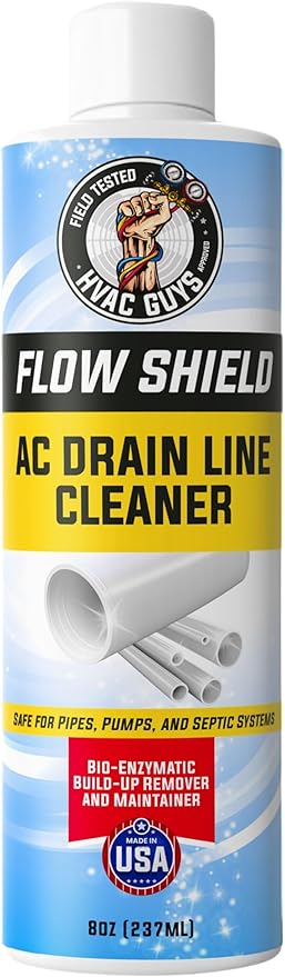 AC Drain Line Cleaner 4 Pack | Prevent Buildup and Overflow | 8oz - Up to 3 Months of Protection | Fast Acting & Long Lasting Bio-Enzymatic Formula