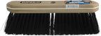 Superio Kitchen Broom Premium Black Tampico Bristles, with Grey Metal Handle, Heavy Duty Household Broom - Easy Swiping Dust and Wisp, Home, Kitchen Bedroom, Lobby, Floors and Corners