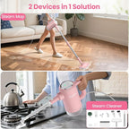 13-in-1 Steam Mop, Handheld Steam Cleaner for Home and Floor Cleaning, Floor Steamers for Hardwood and Tile with Attachments, Electric Mop for Grout Laminate Couch Clothes Carpet, Corded