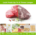 Bonsenkitchen Vacuum Sealer Bags Rolls, 8 in x 50 ft Rolls 2 pack Durable Food Sealer Bags, Commercial Grade, Heavy Duty, BPA Free, Seal a Meal, Great for Food Storage & Sous Vide Cooking, VB23