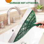 Air Broom, Multifunctional Silicone Broom for Hair, Cat Litter, Crumbs, Liquids Removal on Smooth Floor, Magic Squeegee Broom Comfortable Cleaning for Tile, Bathroom, Includes 2 Broom Heads (Green)