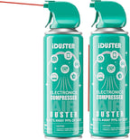 iDuster Canned Air Duster for Computer - Disposable Keyboard Cleaner Cleaning Duster for Electronics, 2PCS(10oz)