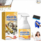 Kitchen Heavy Oil Cleaner - Heavy Duty Degreaser Cleaner Spray for Stubborn Oil Stains for Kitchen Surfaces All Purpose Cleaning