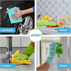 AIDEA Microfiber Cleaning Cloth, 5PK, Soft Absorbent Rags, Microfiber Towels for Cars, Kitchen Towels, Dusting Cloth for Home, Window, Cleaning Supplies, 12"×12"