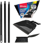 O-Cedar Indoor & Outdoor Strong Sweep Broom & Brush Bundle | Heavy Duty Bristles Remove 99% of Dust & Dirt in One Sweep | Step-On Dust Pan | Safe for Hardwoods, Powerful on Outdoor Debris