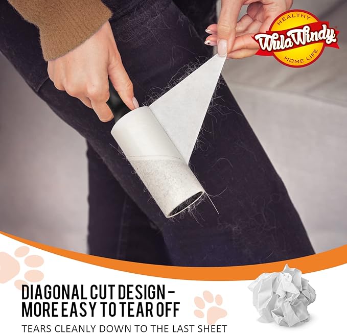 WulaWindy Lint Roller, Lint Roller for Pet Hair, Extra Sticky Lint Rollers Pet Hair Remover for Clothes, Work Great on Pet Hair Value Pack (21 Pack)