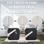 SufurLint 4 in 1 Multi - Pet Hair Lint roller Brush - Lint Remover tool - Cat Dog Hair Removal, Furniture, Carpet rake, rug, Clothes, Car Seat cleaning - fur Remover cleaner, mini rollers, magic brush