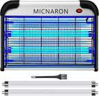 Indoor Electric Bug Zapper, 2800V Powerful Flying Insect Mosquito Killer w/ 20W Blue Light Attract, Plug-in Pest Control Machine for Moth, Fruit Fly, Fungus Gnat, Garage Bug Catcher/Eliminator/Trap