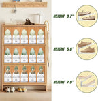 MOVDEET Shoe Slots Organizer,10 Pack Transparent Shoe Stacker Adjustable Shoe Slot Organizer Space Saver Shoe Rack Holder Shoe Storage Organizers for Closet,Transparent