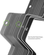 Honeycomb Separator Adjustable Drawer Organizer Divider for Underwear Belt-Scarf Socks Organizer (Black(4pcs))