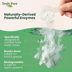 Truly Free Dishwasher Detergent Powder | Natural Dish Detergent, Dishwasher Soap | Plastic Free, Plant-Based, Clean, Heavy Duty Hard Water Stain & Grease Remover | Fragrance Free | 12.5 oz (Pack of 2)