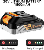 Power Drill Cordless: DEKOPRO Cordless Drill 20V Electric Power Drills Set Tool Drills Cord-less Set with Battery and Charger