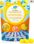 Garbage Disposer Freshener,Sink Disposal Odor Eliminator,50 Count Lemon Scented Deodorizer Drops,Kitchen Sink Freshener Pods