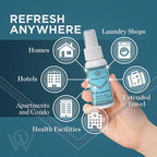 Oxford & Wells Fabric Wrinkle Remover & Static Reducer for Clothes, Wrinkle Spray for Clothing, Clothes Freshener, Non-Ironing Static Remover - Wrinkle Release Spray – Non-Aerosol 2 oz (Pack of 3)
