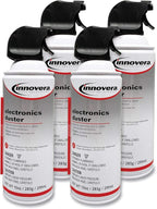 Innovera 10014 Compressed Air Duster Cleaner, 10 oz Can, 4/Pack