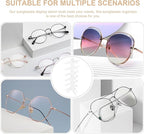Unomor Multi-Layer Eyeglasses Holder Sunglasses Stand 6-Tier Plastic Storage Organizer for Desk Eyewear Display Rack Suitable for Home and Office