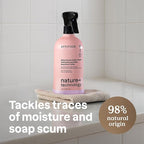 ATTITUDE Shower & Tile Cleaner Spray, EWG Verified, Bathroom Cleaner Removes Soap Scum & Grime, Plant-Based & Vegan, Lemon & Rosewood Scent, 26 Fl Oz