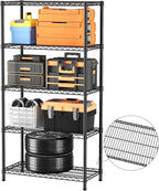 SINGAYE Shelf Closet Wire Shelving：Adjustable Metal Unit for Laundry Room Organization Bathroom Kitchen Home Garage Storage Pantry Rack Shelves