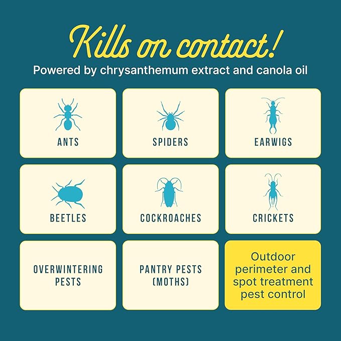 Sunday Bug Doom - Home Insect Spray - Outdoor Insect Repellent - Botanically Derived Formula - 1 Gallon Bottle & Wand Sprayer