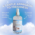 Linen Scentsations Fabric and Linen Spray 2 Pack, Cotton Mist - Odor Eliminator & Air Freshener for Bedding, Clothes, Room & Pillow, 16oz x2 (32oz Total)