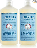 MRS. MEYER'S CLEAN DAY Ultra Concentrated Laundry Detergent,Rain Water Scent,24.3 fl oz,(Pack of 2)