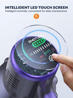 Cordless Vacuum Cleaner, 2 Batteries 110 Mins Runtime Vacuum Cleaners for Home, 45KPA 550W Stick Vacuum with Brushless Motor, Automatically Adjust Suction, Handheld Vacuum for Pet Hair/Carpet/Floor