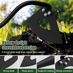 Hardened Hollow Hoe with Long Handle 48 inch Heavy Duty Garden Hoe Tool - Ergonomic Weeding Tool for Lawn, Yard & Farm, Rust-Resistant Steel with Comfort Grip, Easy Adjust & Storage