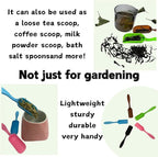 10pcs Liyee Mini Gardening 5 Colors Plastic Small Spoons,Succulent Cultivation Digging and Transplanting,Can Also Be Used For Tea-leaf/Coffee/Laundry Detergent Spoons (Multiple colors)