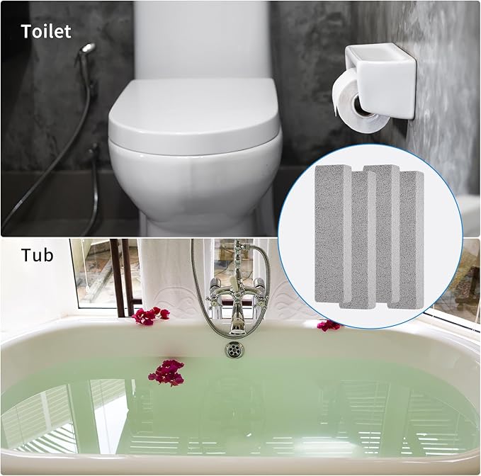 60 PCS Scouring Stick, Pumice Stone for Toilet Bowl Cleaning, Scouring Stick Remove Toilet Bowl Hard Water Rings, Calcium Buildup and Rust Suitable for Cleaning Household Bath Kitchen Pool Stove Grill