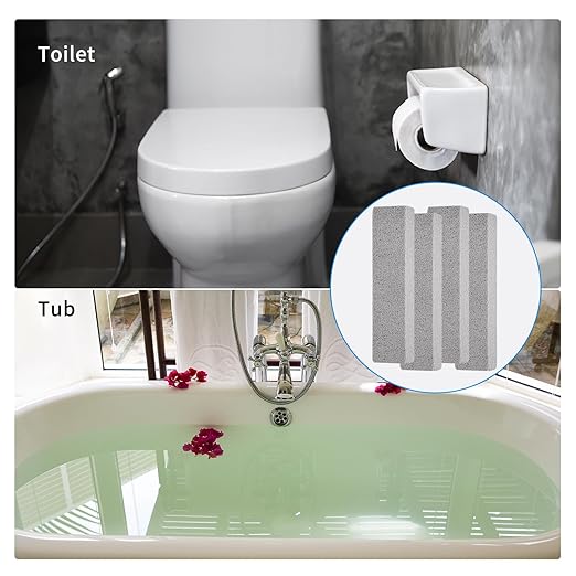 10 PCS Scouring Stick, Pumice Stone for Toilet Bowl Cleaning, Scouring Stick Remove Toilet Bowl Hard Water Rings, Calcium Buildup and Rust Suitable for Cleaning Household Bath Kitchen Pool Stove Grill