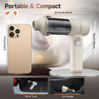 Car Vacuum, Handheld Car Vacuum Cleaner Cordless with Brushless Motor, 20000PA Suction High Power Rechargeable Vacuum Cleaner & Air Duster, 4-in-1 Portable Mini Hand Vacuum Blower with LED Display
