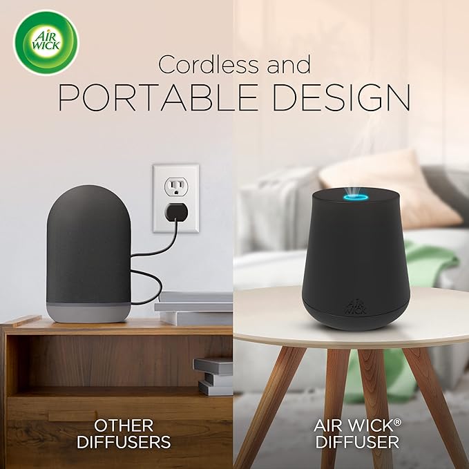 Air Wick Essential Mist Refill, 2ct, Pumpkin Spice, Fall Scent, Essential Oils, Air Freshener